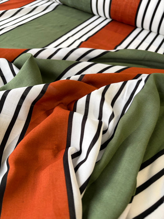 PHIL 003 viscose voile stripes