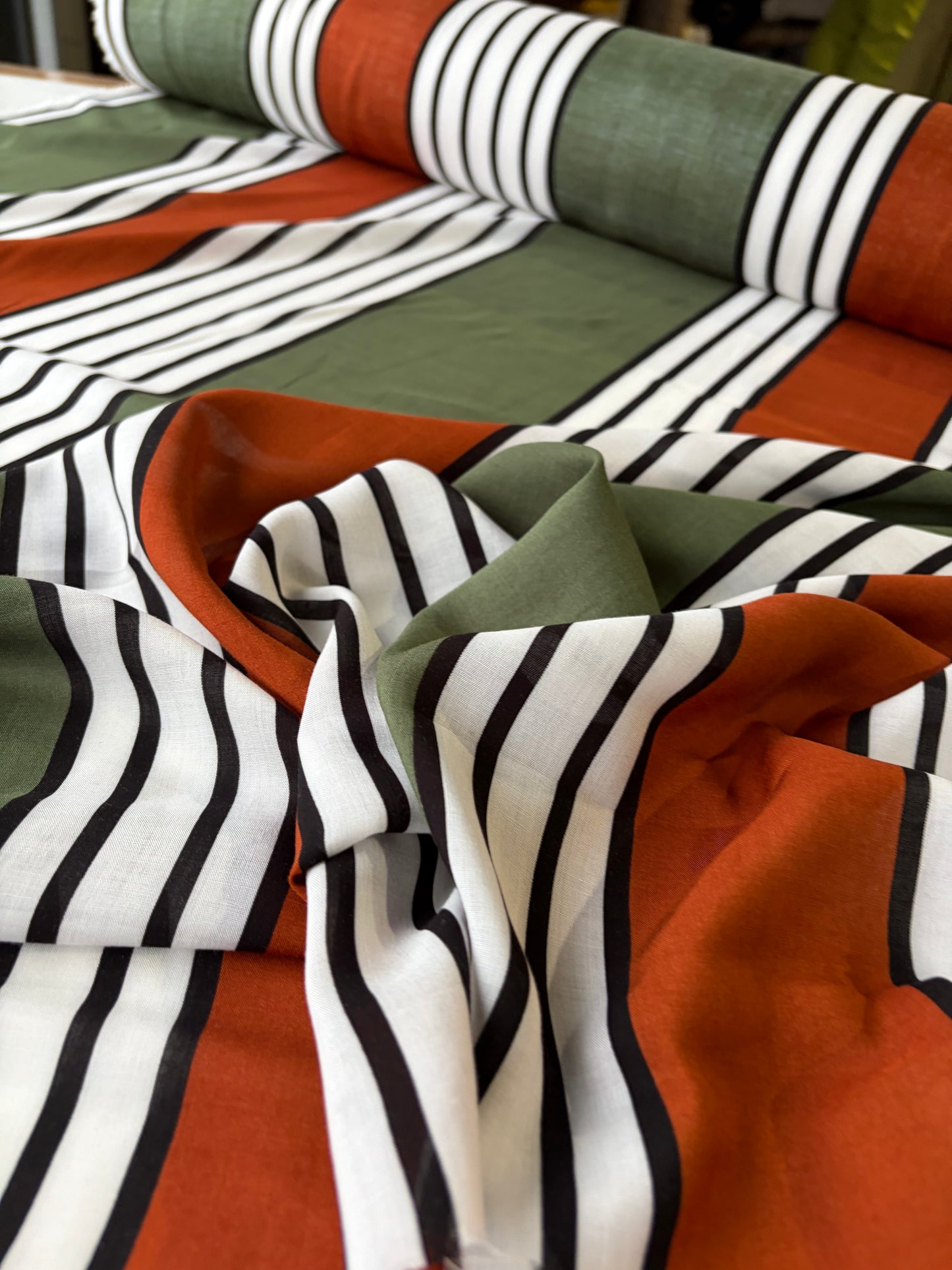 PHIL 003 viscose voile stripes