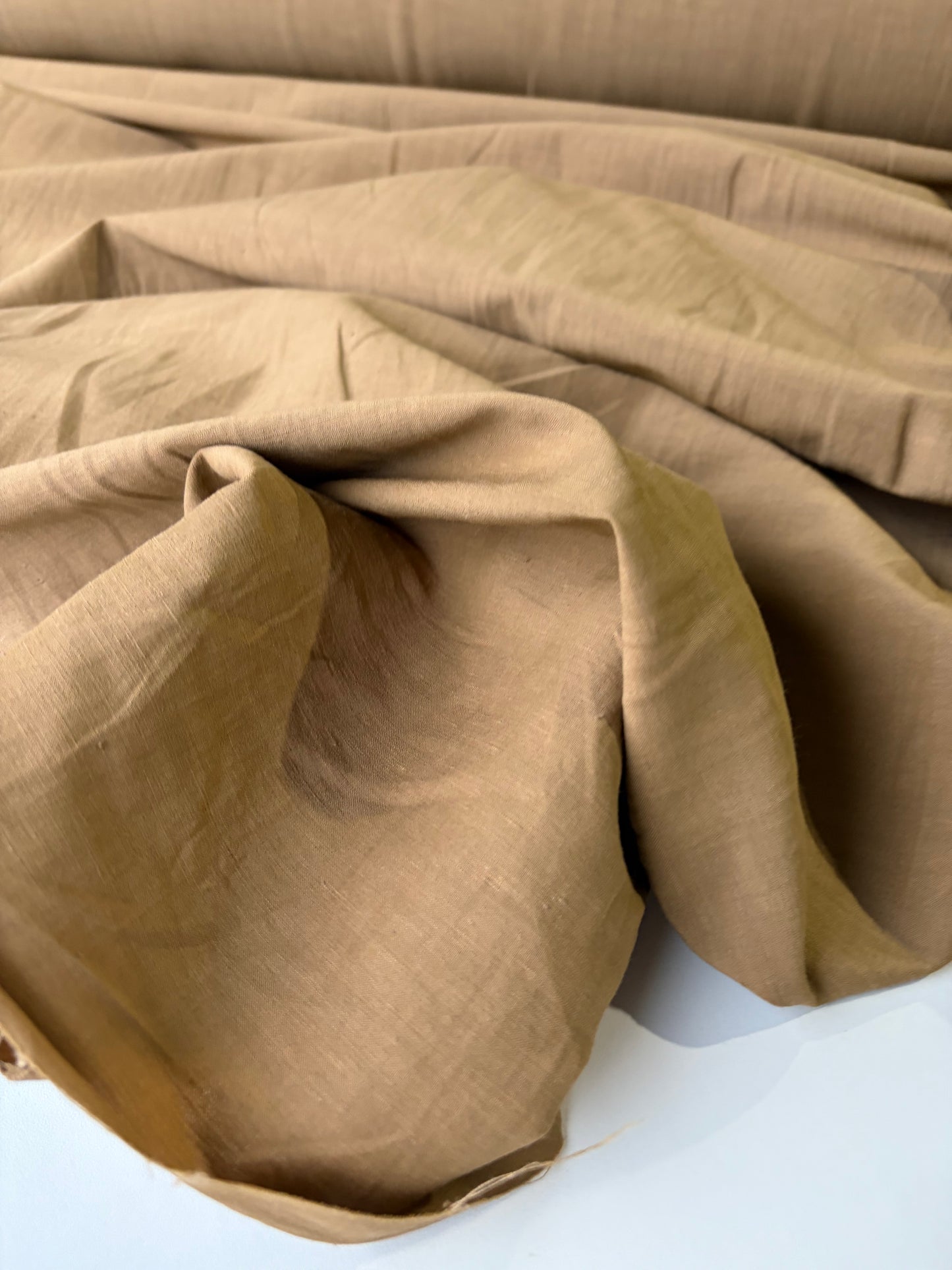 PC PHIL 004 viscose linen stretch cognac colour
