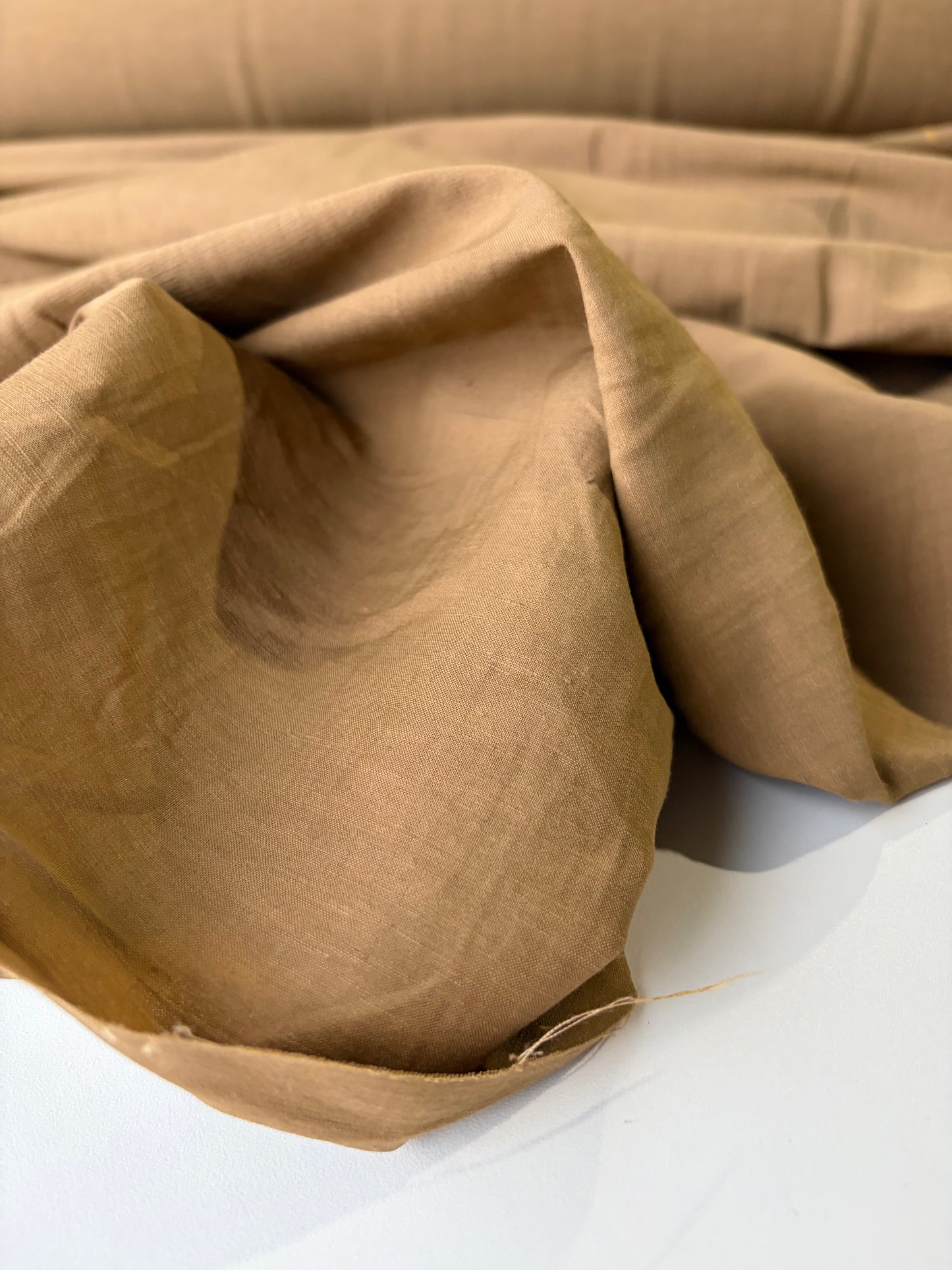 PC PHIL 004 viscose linen stretch cognac colour