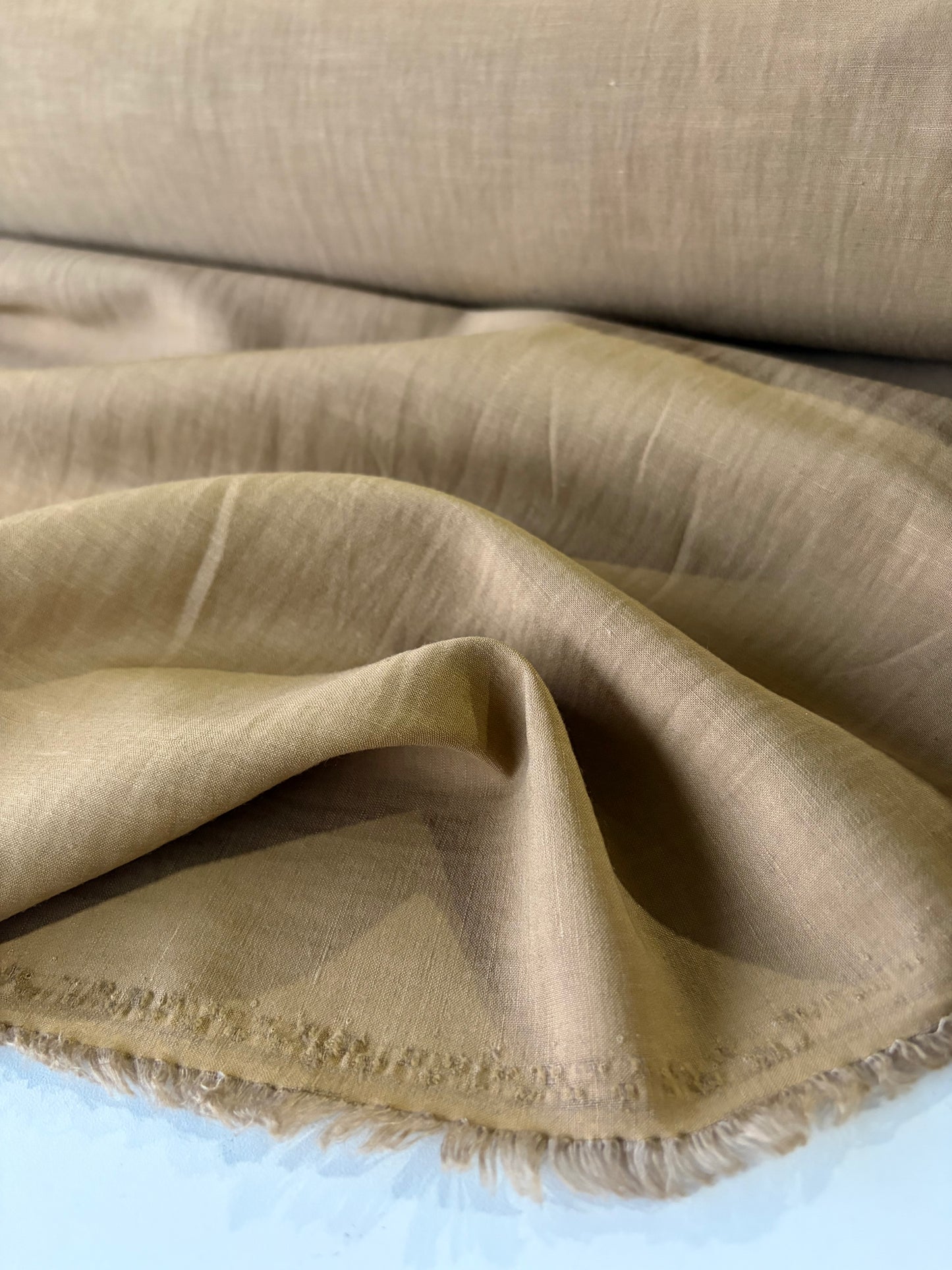 PC PHIL 004 viscose linen stretch cognac colour