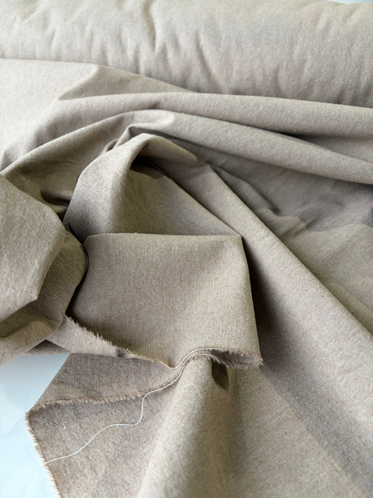 LC PHIL 005 washed  cotton linen taupe/grey