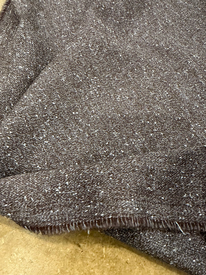 WALTHER 023 brown cotton stretch tweed suiting fabric