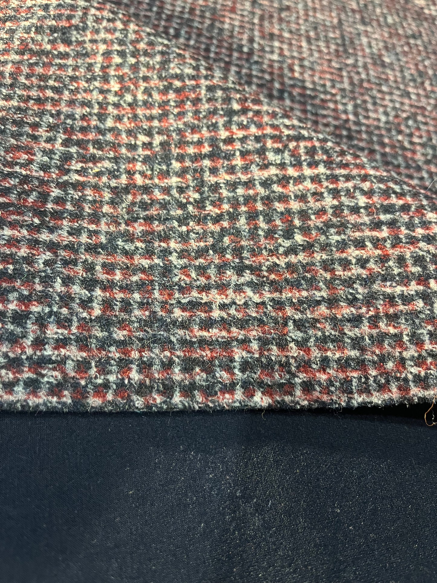 G00 WOOLY capoto small check grey/red