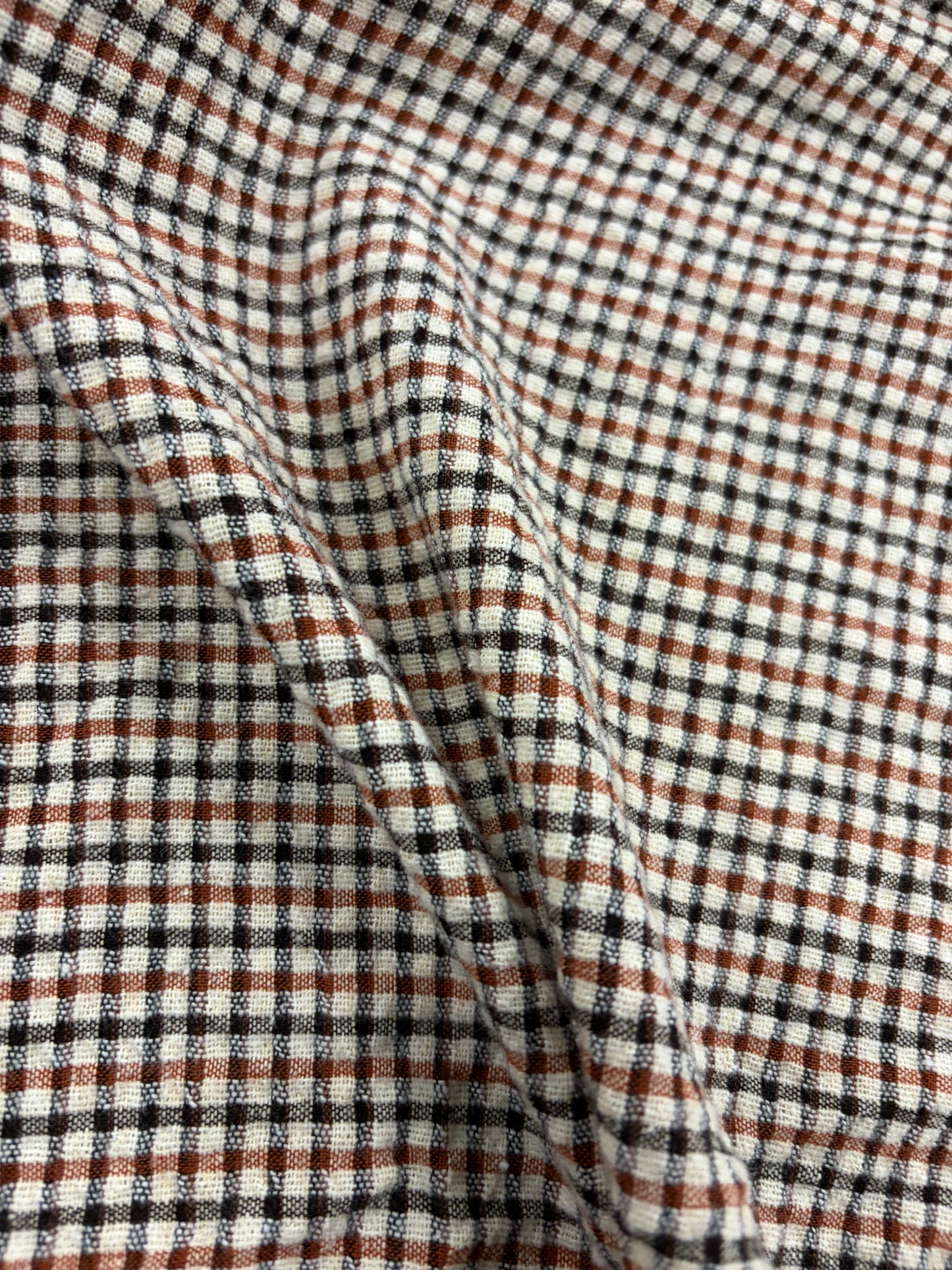 WALTHER 024 colourwoven cotton seersucker check
