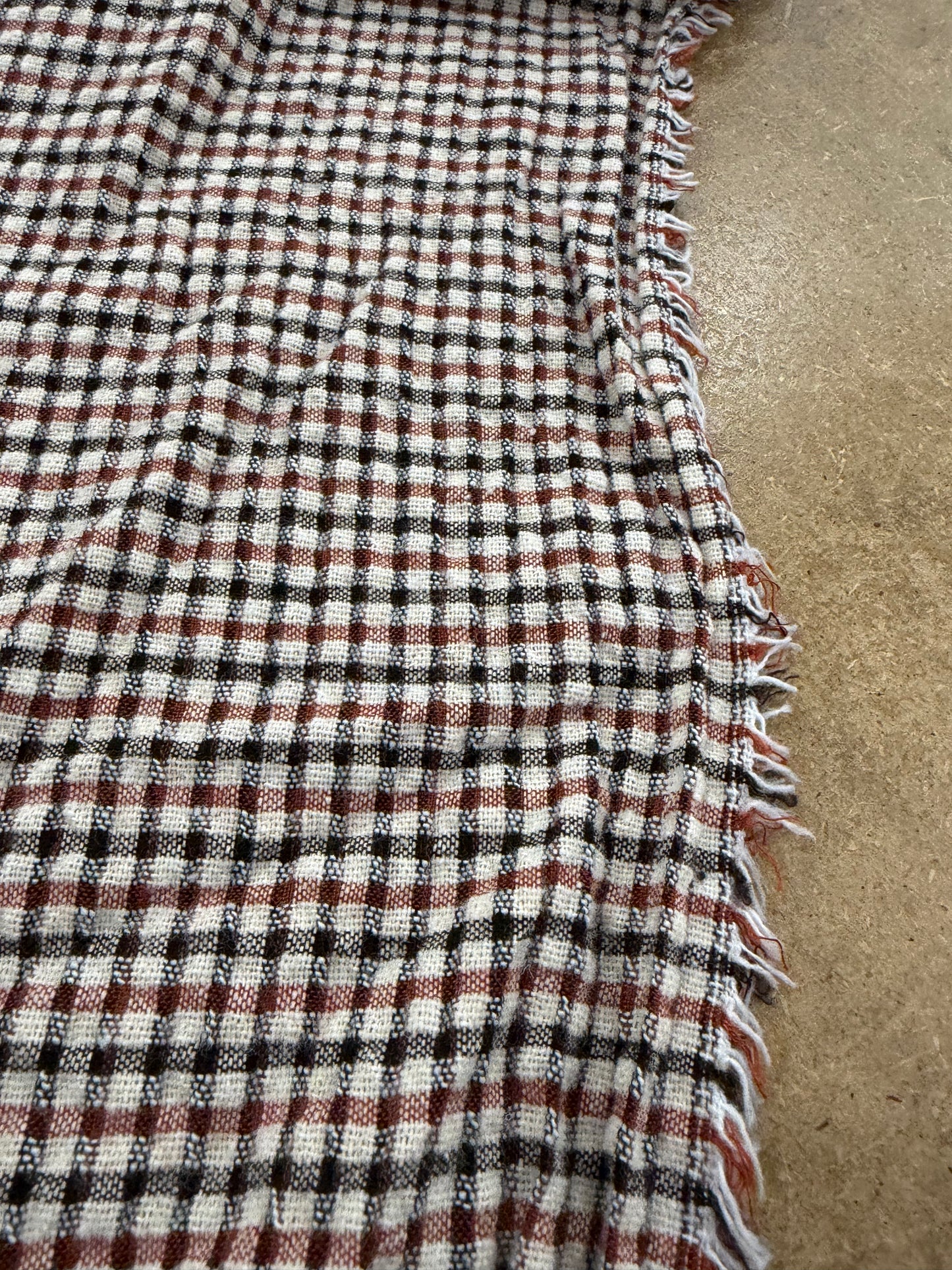 WALTHER 024 colourwoven cotton seersucker check