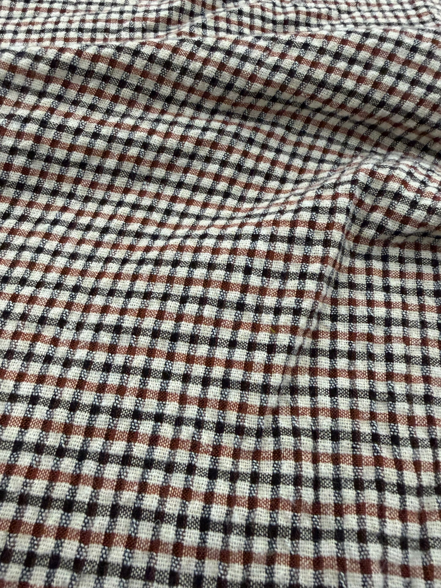 WALTHER 024 colourwoven cotton seersucker check