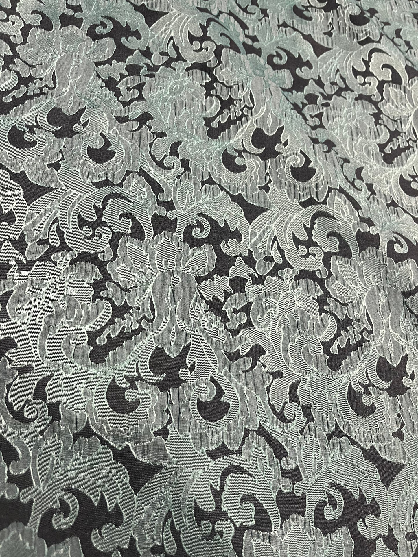 BIRMA 017 cotton stretch jacquard green wallpaper design