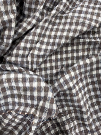 WALTHER 026 colourwoven cotton seersucker check