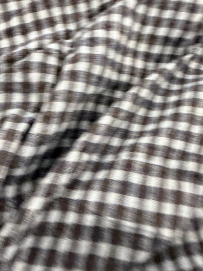 WALTHER 026 colourwoven cotton seersucker check