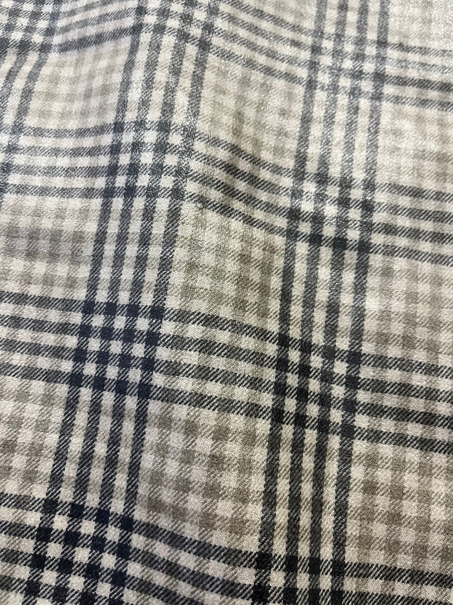 TOM 012 colourwoven woolen check for raincoats