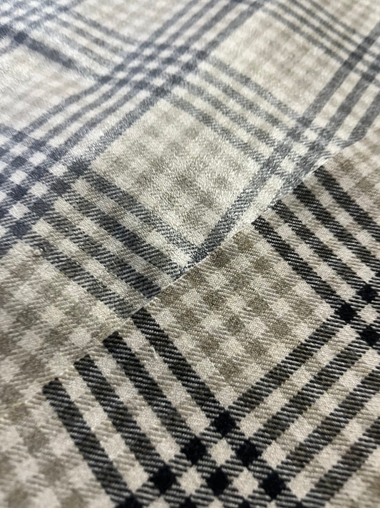 TOM 012 colourwoven woolen check for raincoats