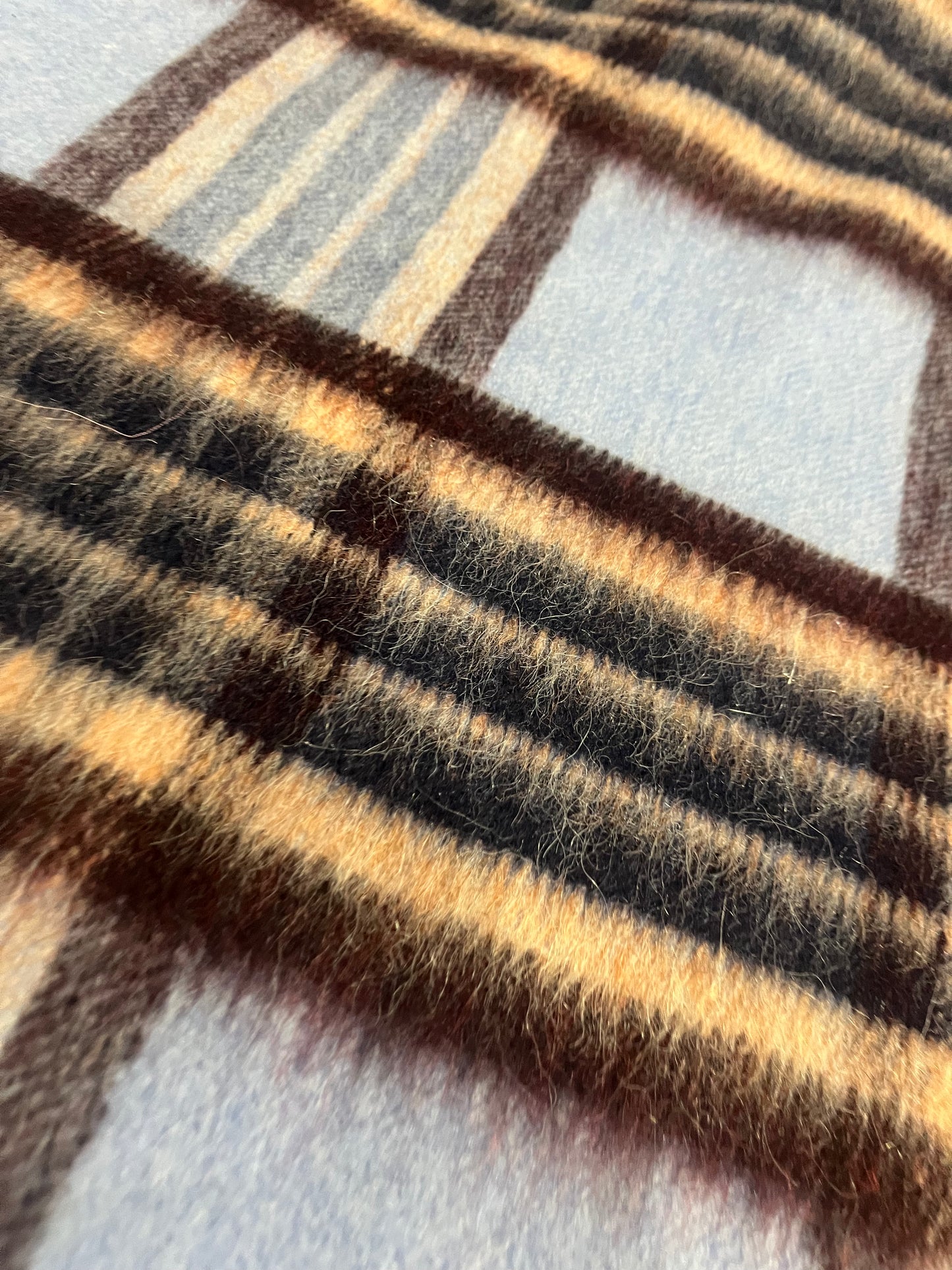 BIRMA 021  heavy wool check light blue