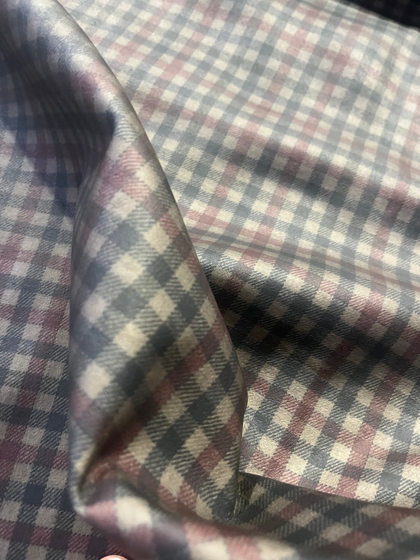 TOM 014 colourwoven woolen check for raincoats