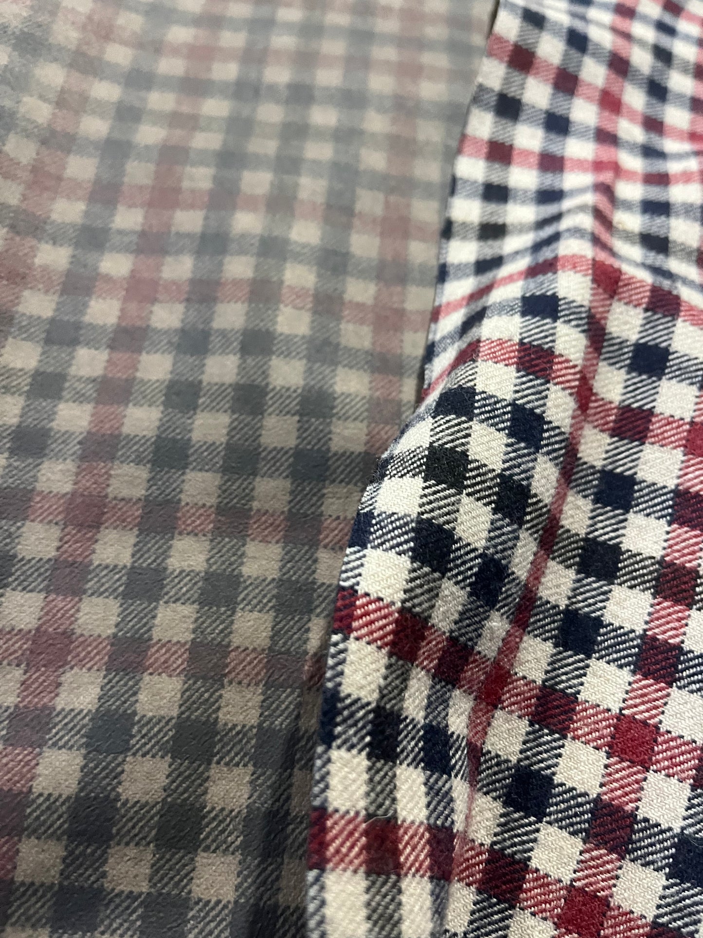 TOM 014 colourwoven woolen check for raincoats