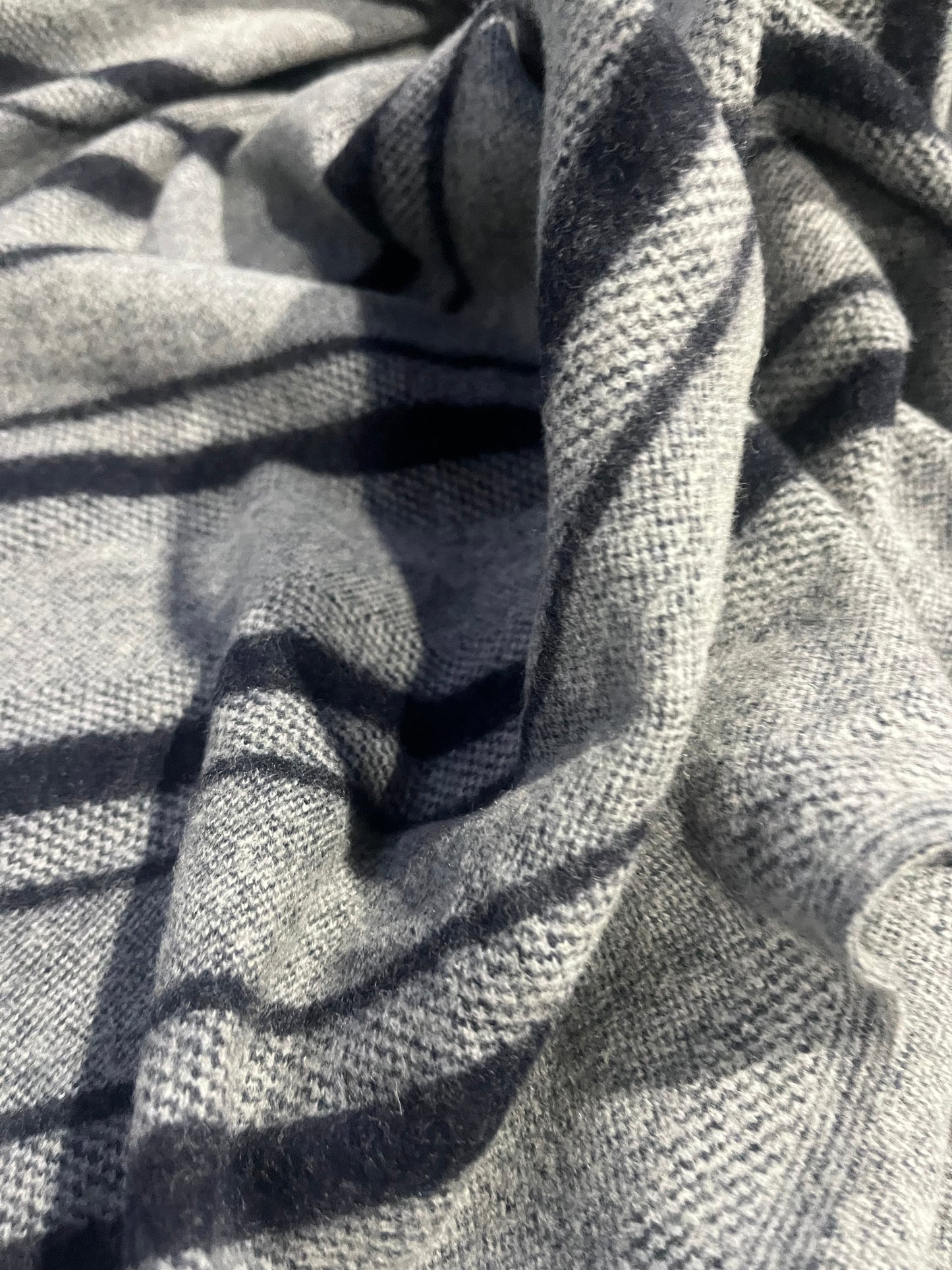 BIRMA 022 heavy wool stripes grey/navy