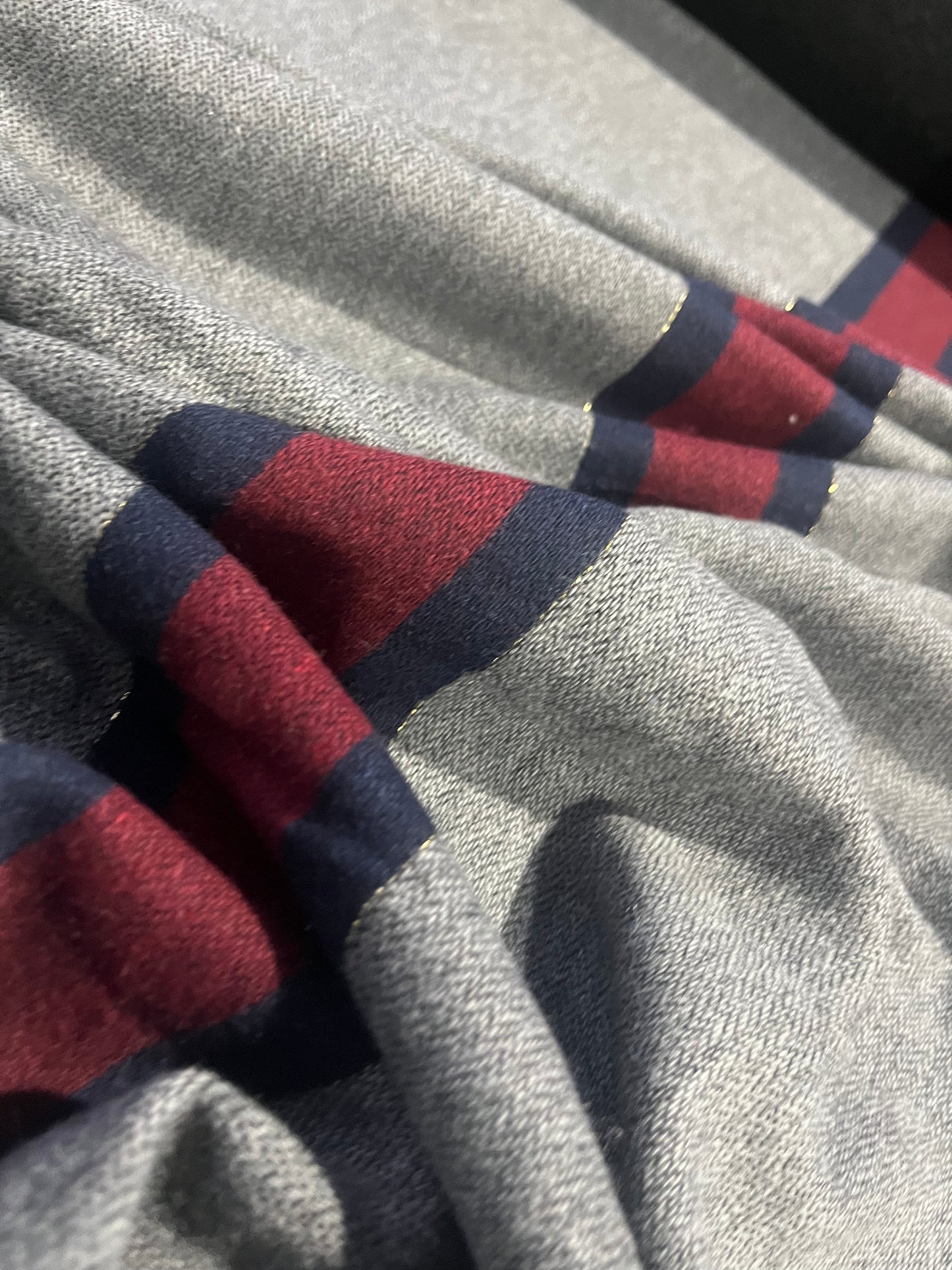 BIRMA 023 wool drape with stripes