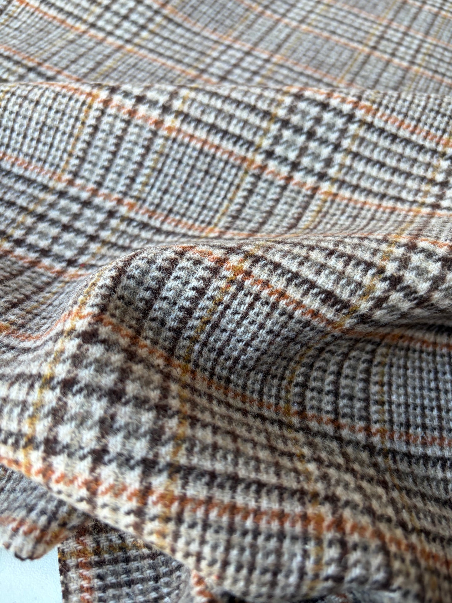 RALPH 033 brown/beige classical check carded wool