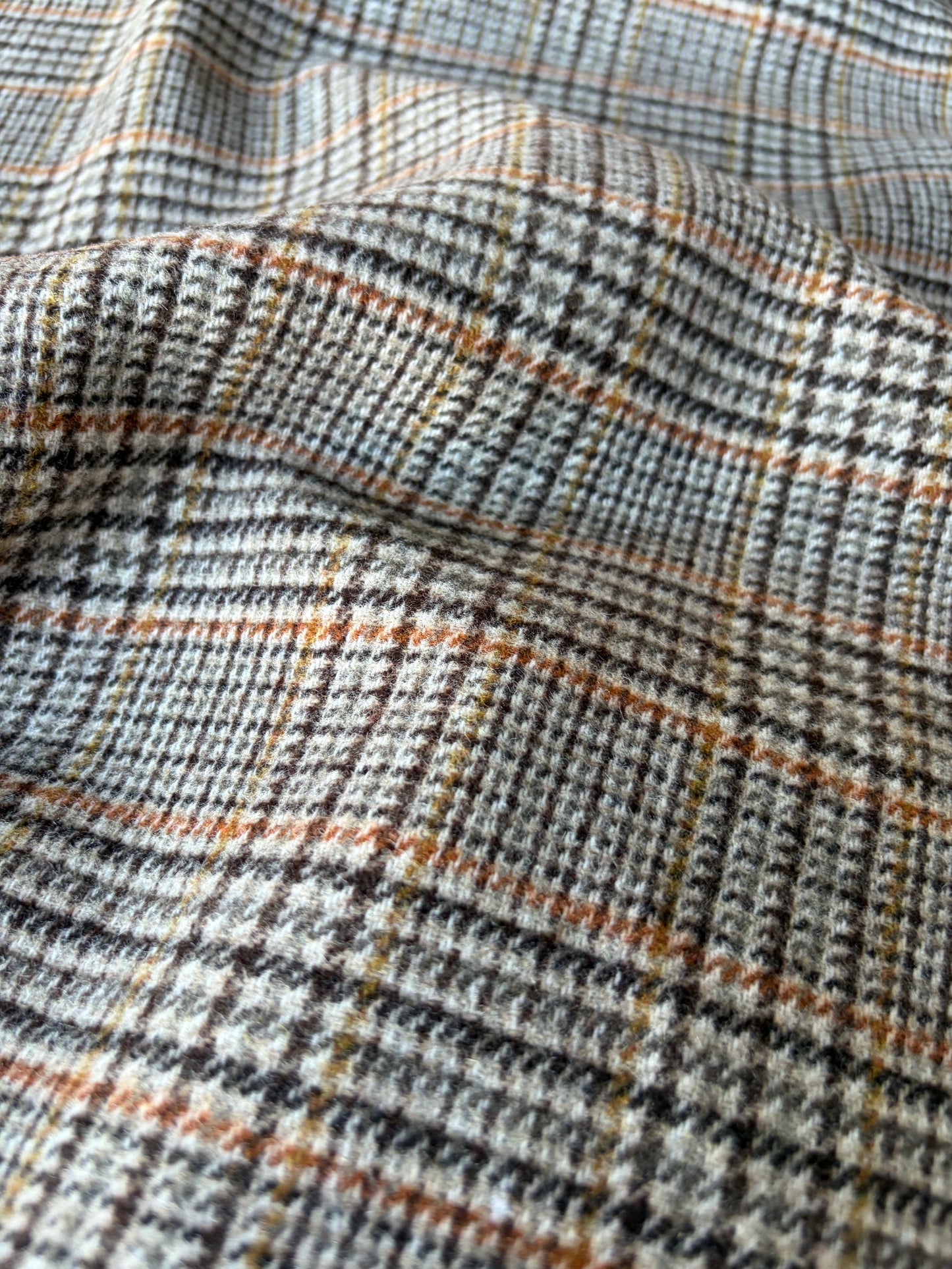 RALPH 033 brown/beige classical check carded wool