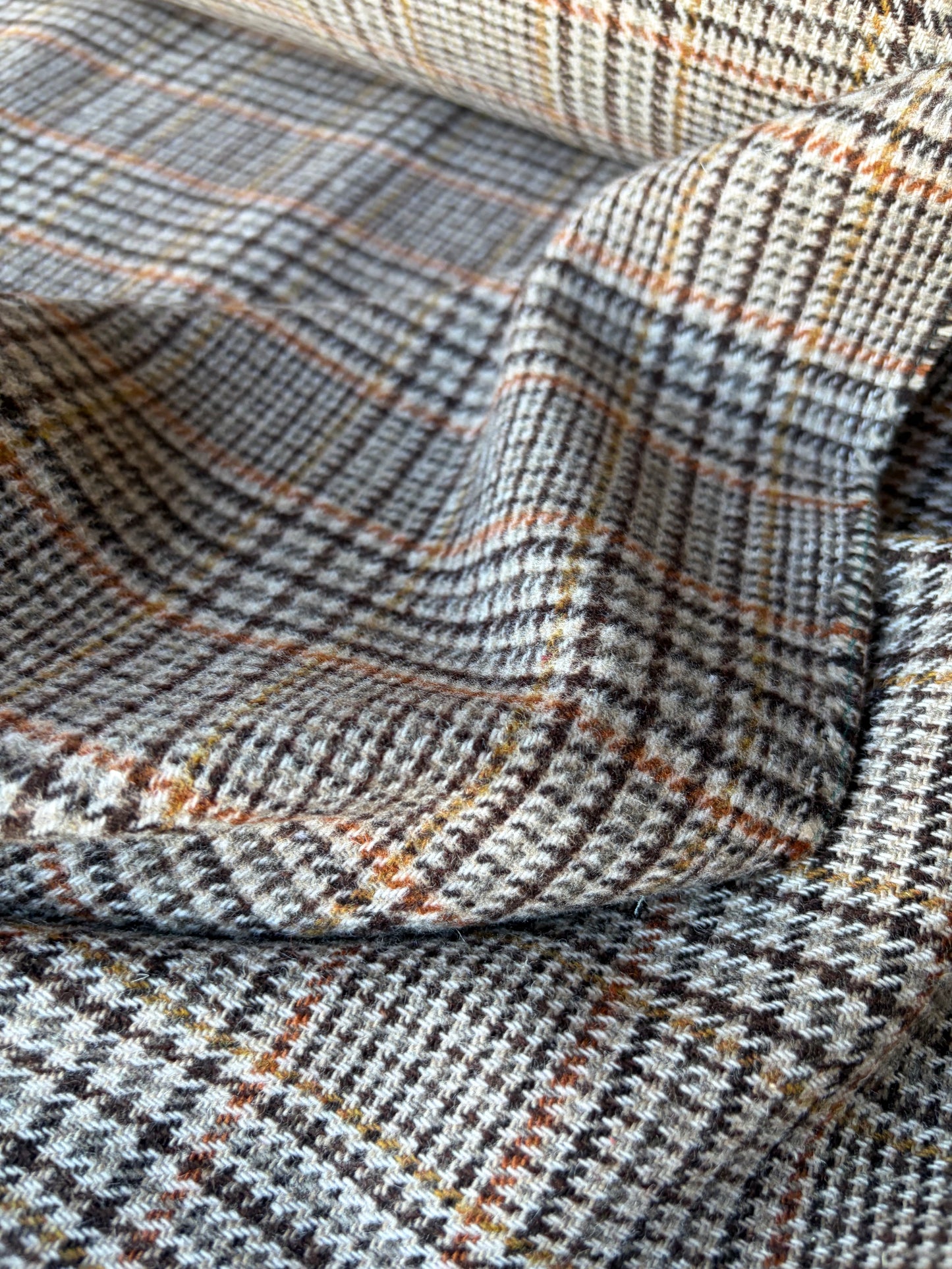 RALPH 033 brown/beige classical check carded wool