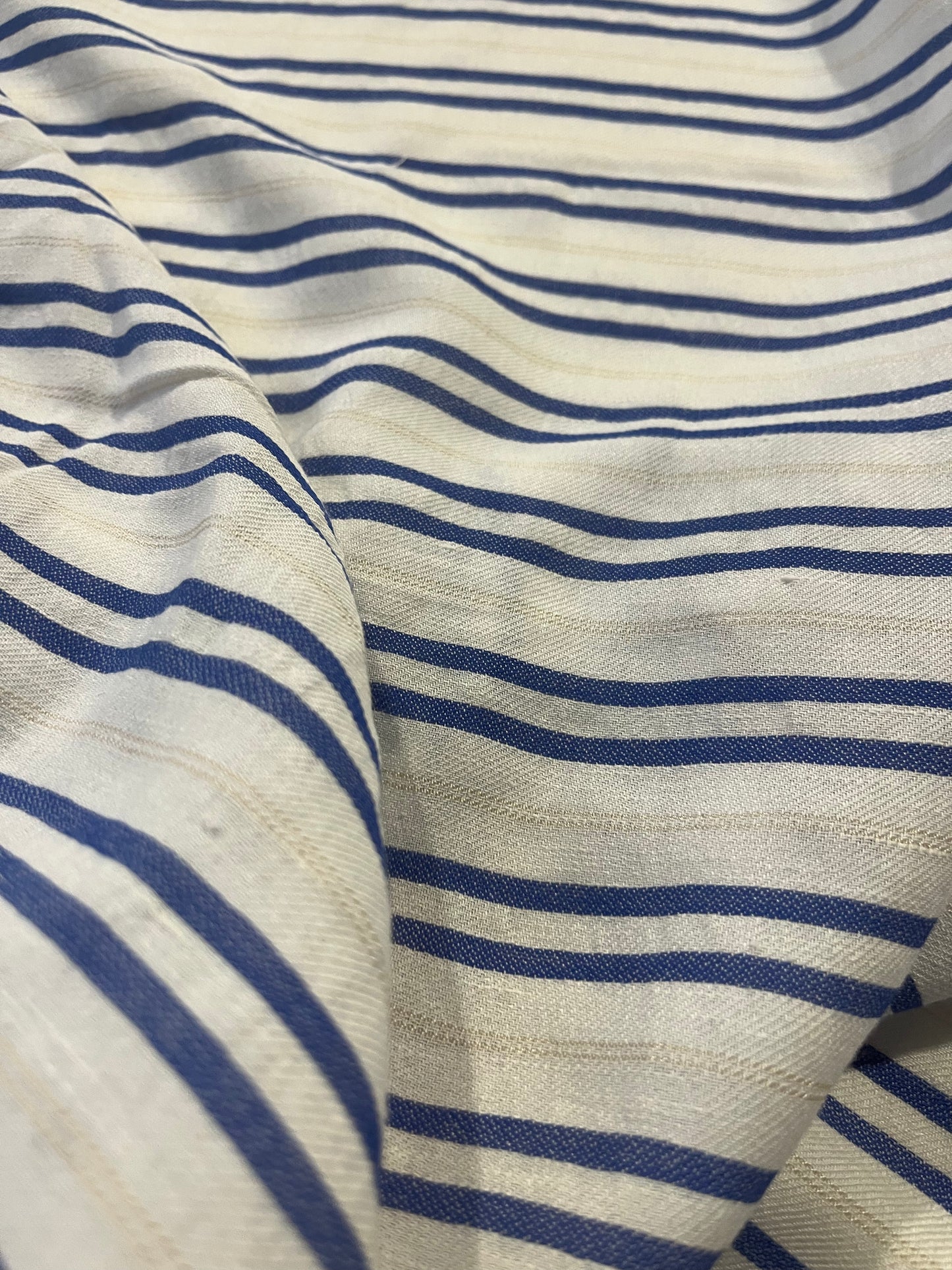 TOM 018 colourwoven cotton stripe cobalt