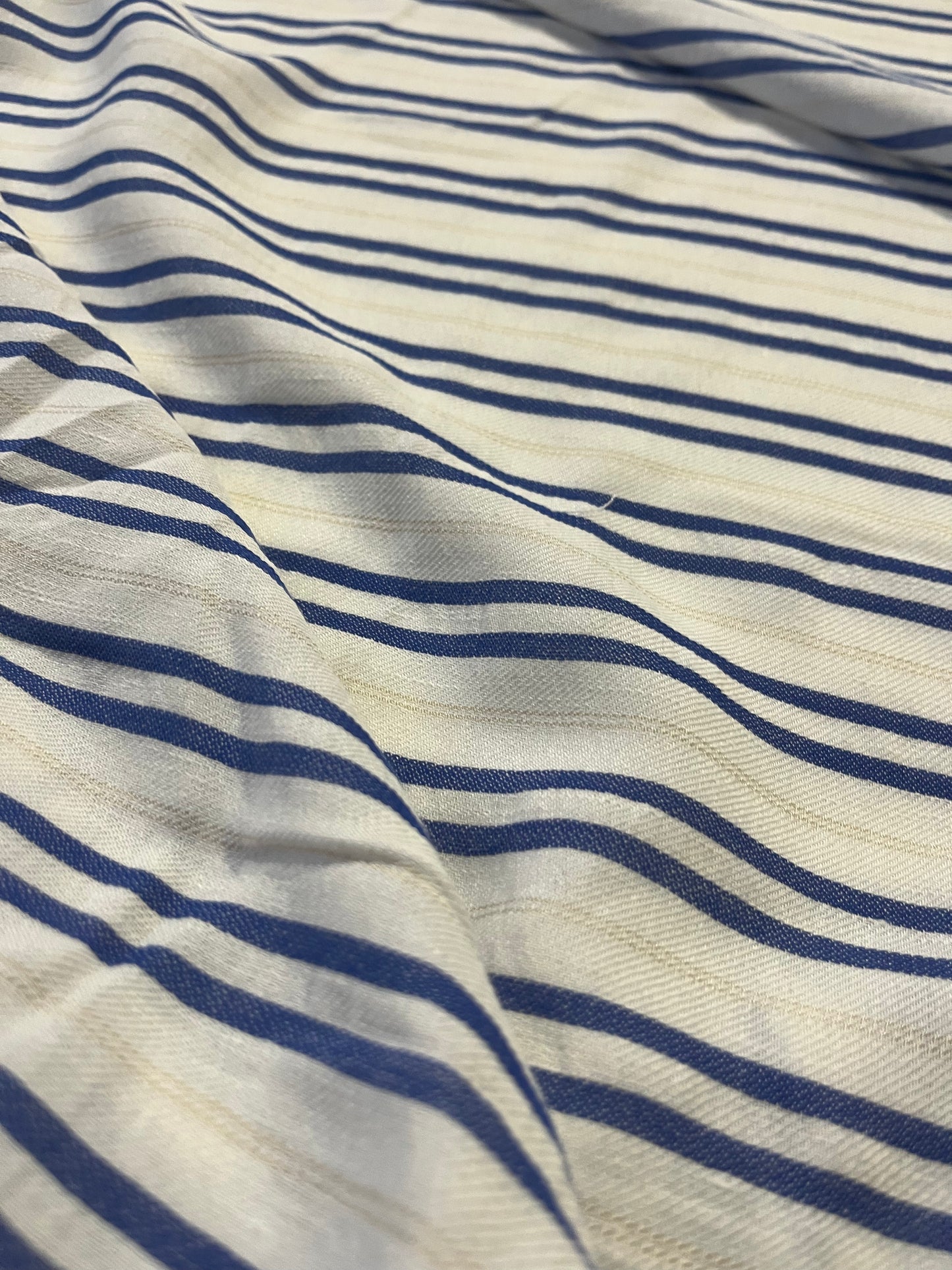 TOM 018 colourwoven cotton stripe cobalt