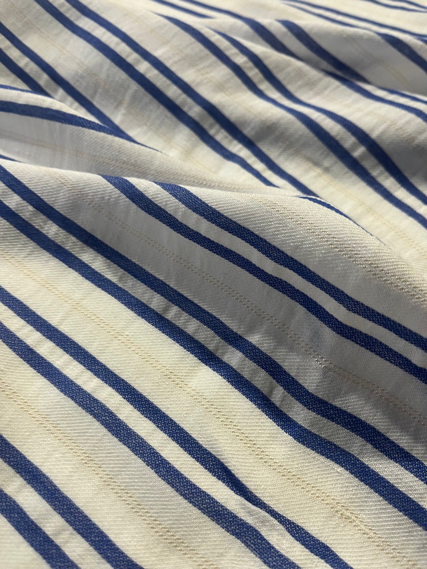 TOM 018 colourwoven cotton stripe cobalt