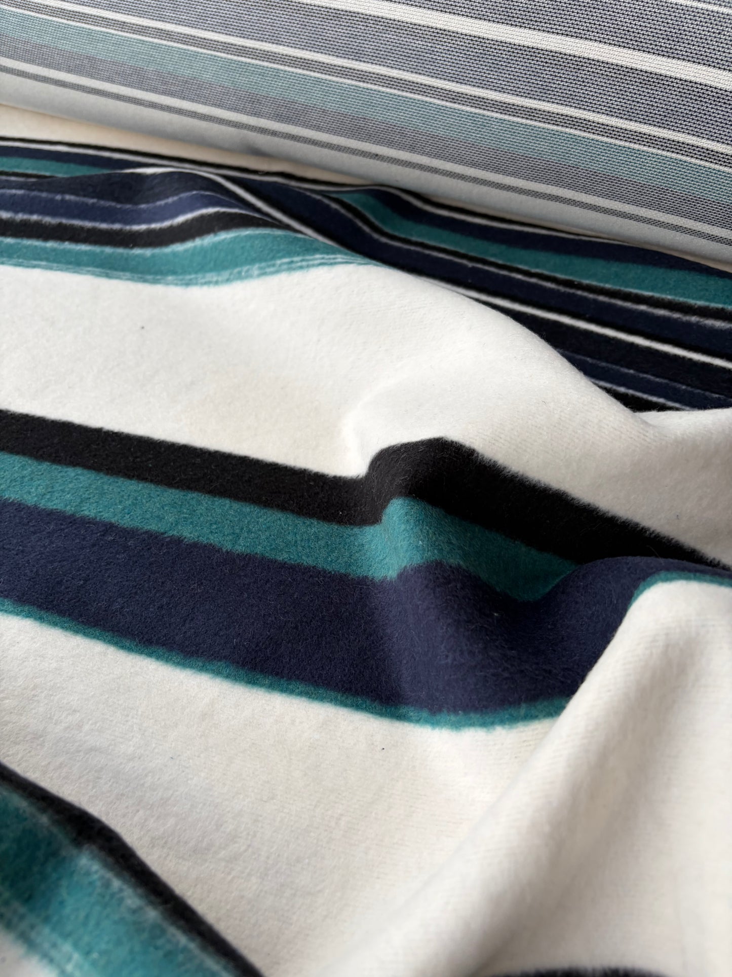 RALPH 037 striped coat fabric with wool