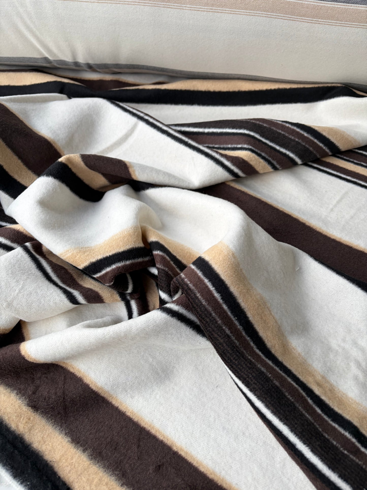 RALPH 038 striped coat fabric with wool