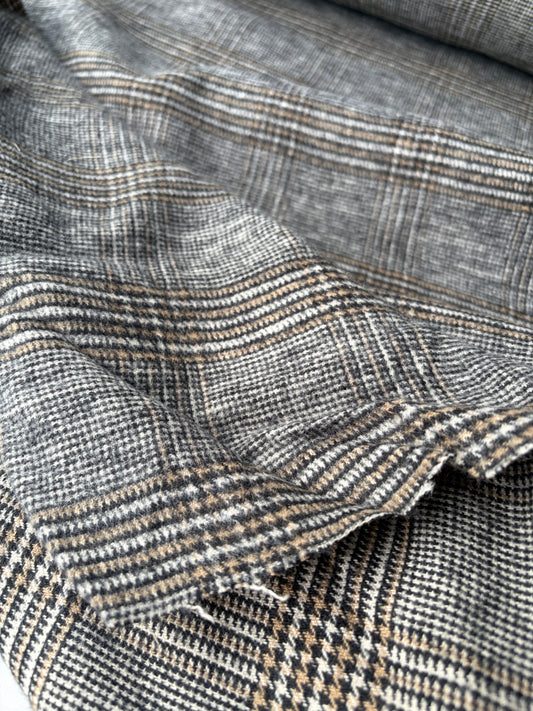 RALPH 039 classical checkered wool flannel