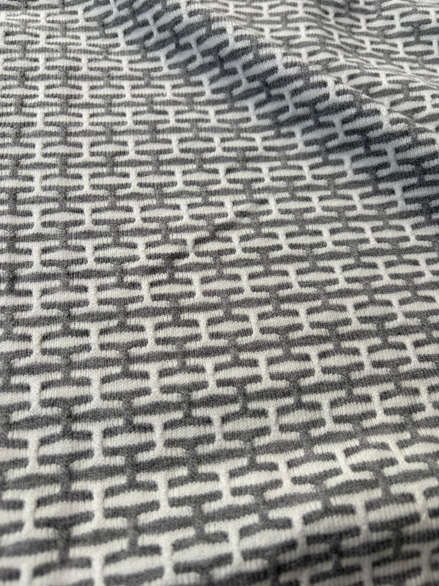 RALPH 043 jersey jacquard grey graphical logo design