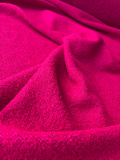 PC RALPH 045 fuchsia coloured carded wool tweed
