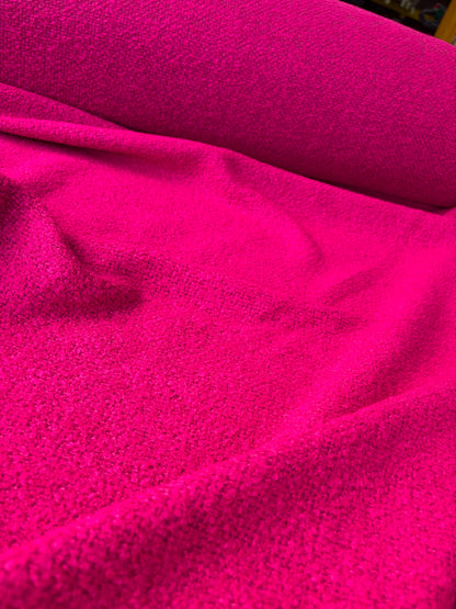 PC RALPH 045 fuchsia coloured carded wool tweed