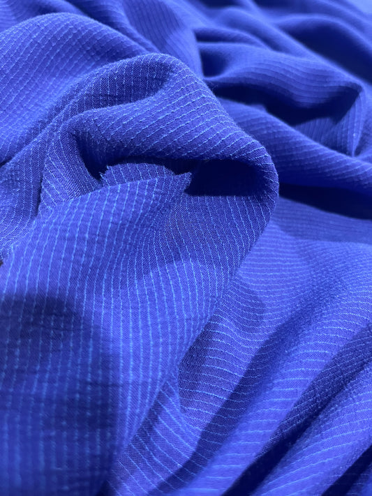 Adèle viscose/cotton/linen BLUE/MAUVE
