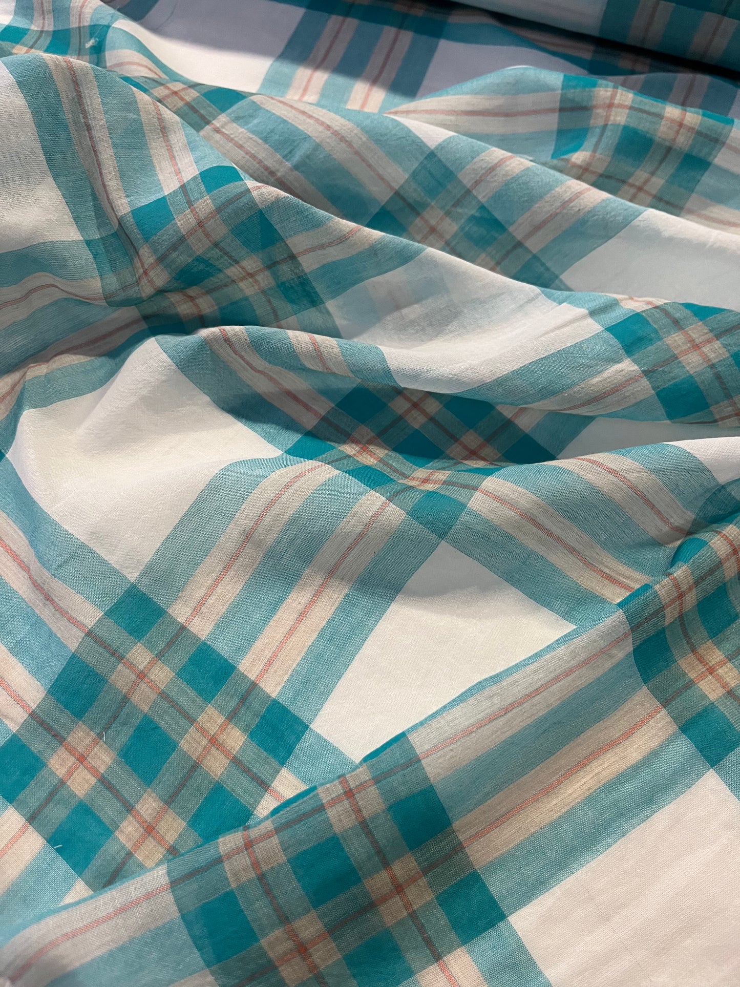 TOM 032 colourwoven cotton voile check