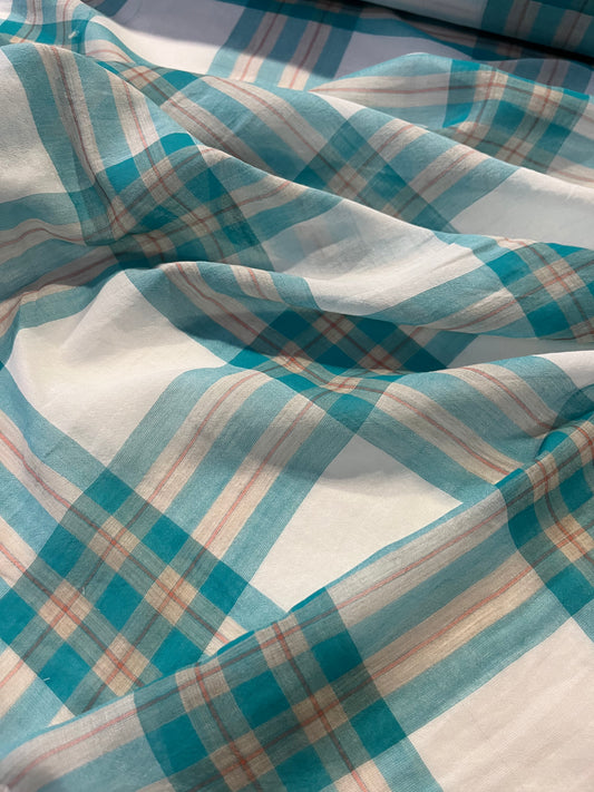 TOM 032 colourwoven cotton voile check