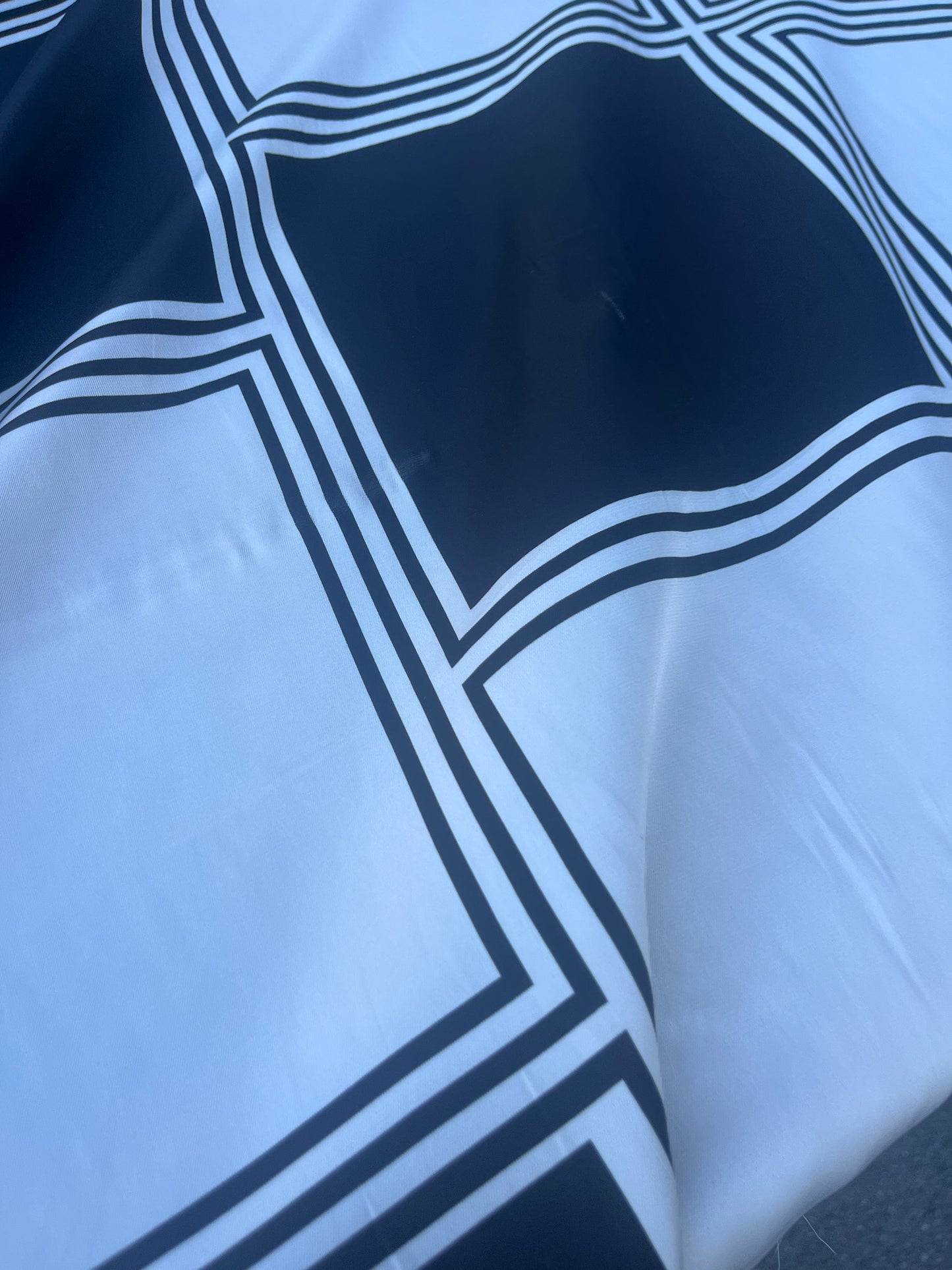LOUIS 013 twill with black/white big checkered print