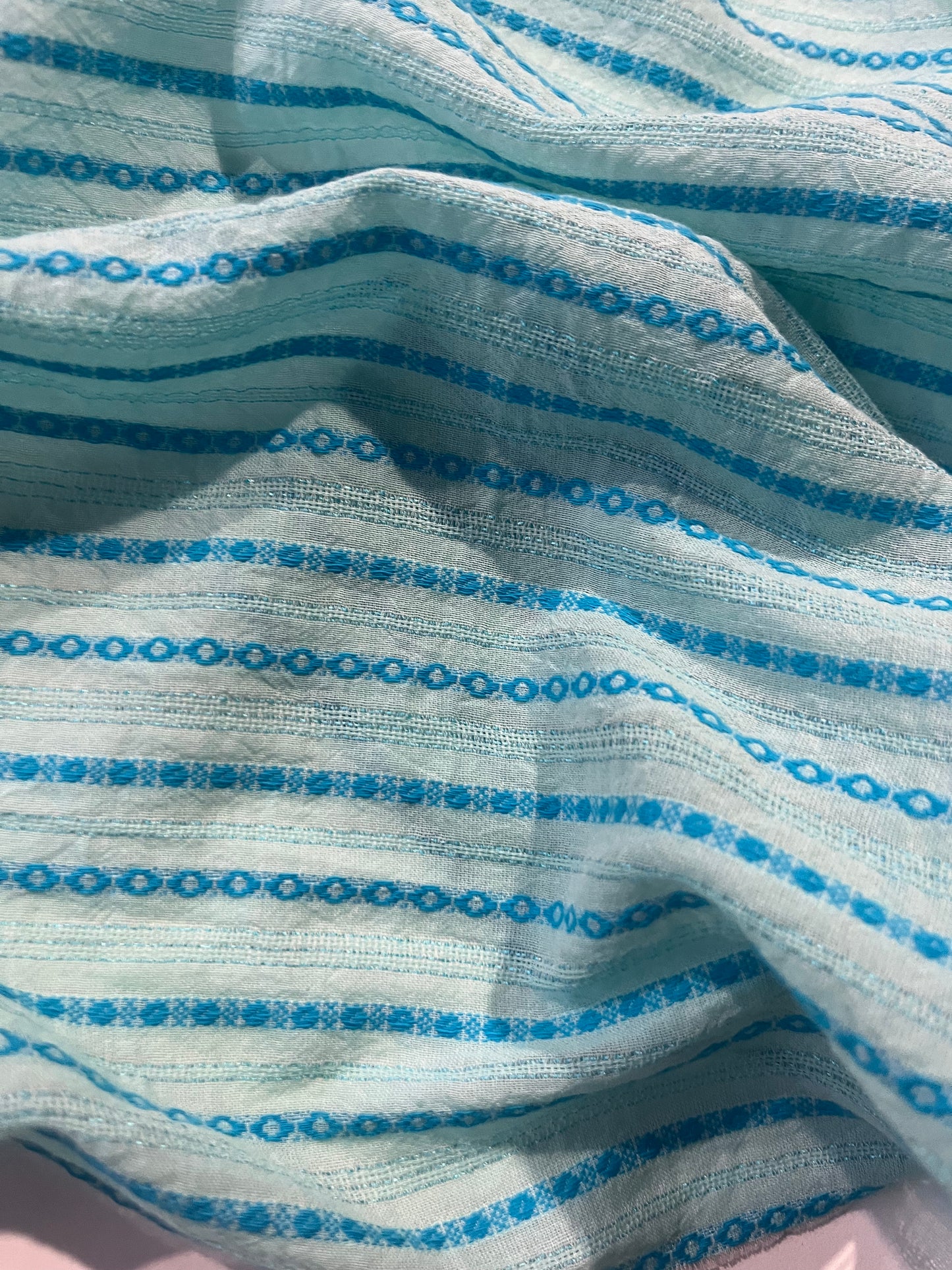 TOM 033 colourwoven cotton voile stripe