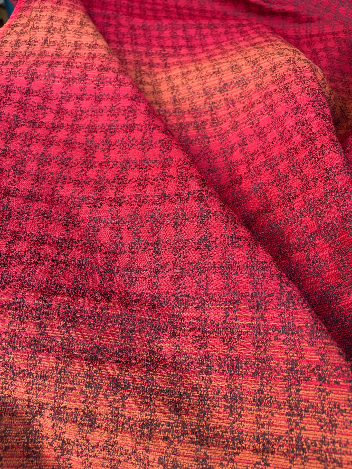 RALPH 048 fading dogtooth heavy cotton jacquard
