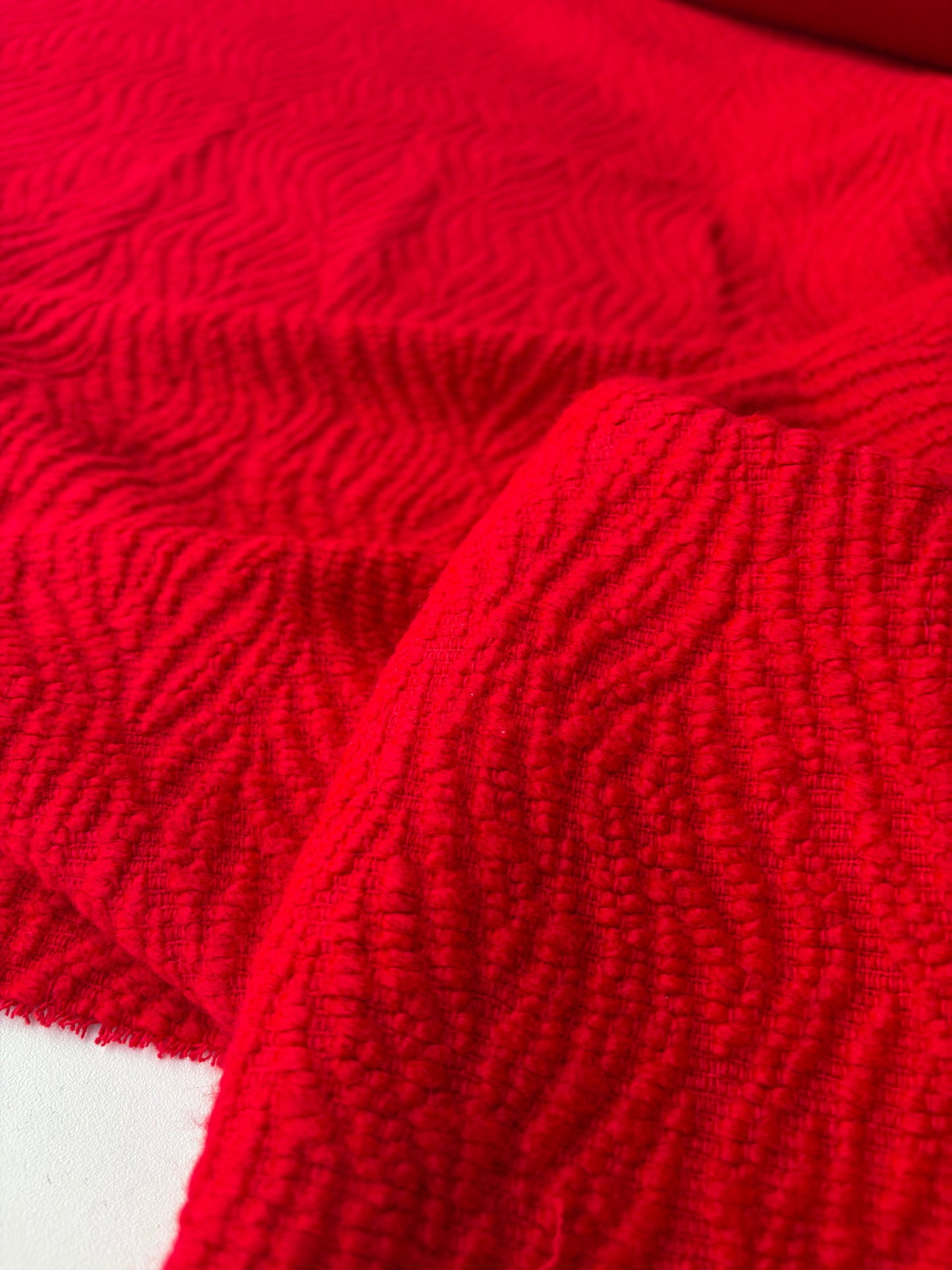 RALPH 053 red heavy woolen coat fabric