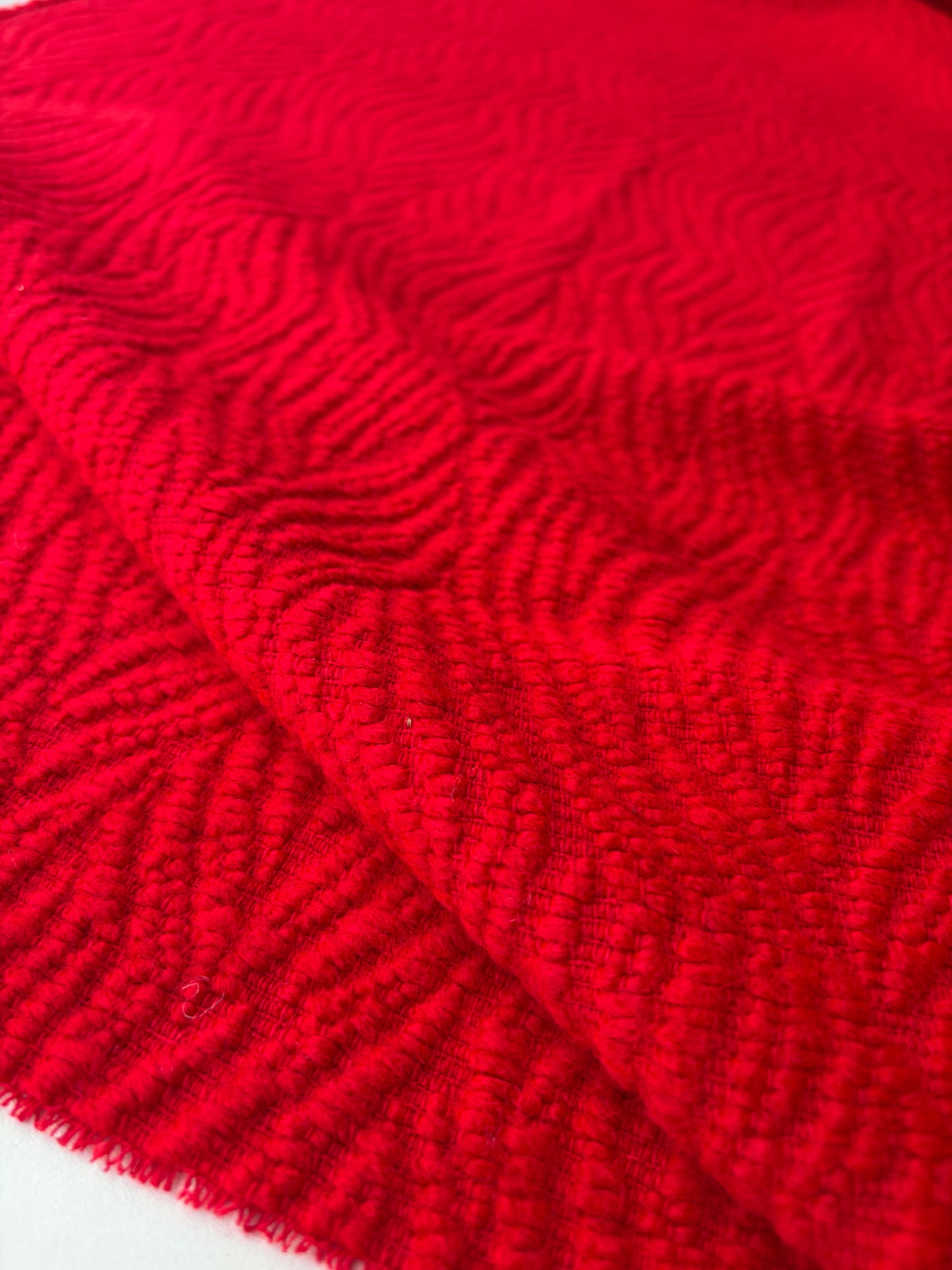 RALPH 053 red heavy woolen coat fabric