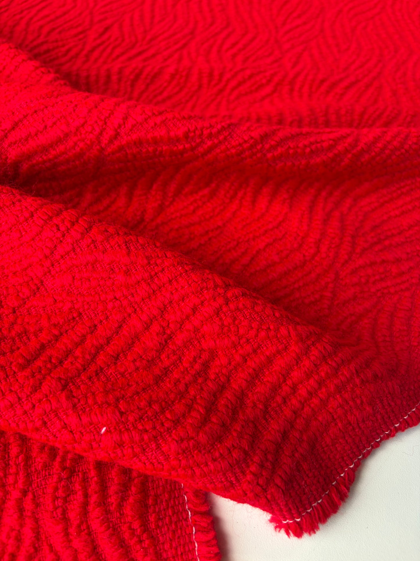 RALPH 053 red heavy woolen coat fabric
