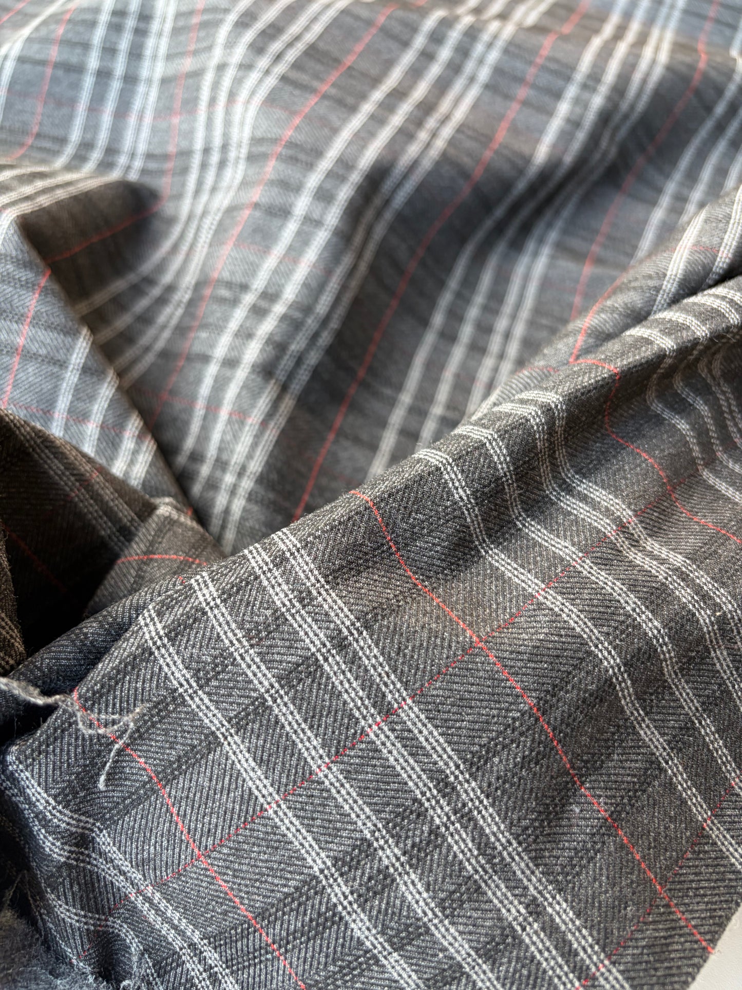 RALPH 055 checkered stretch with wool
