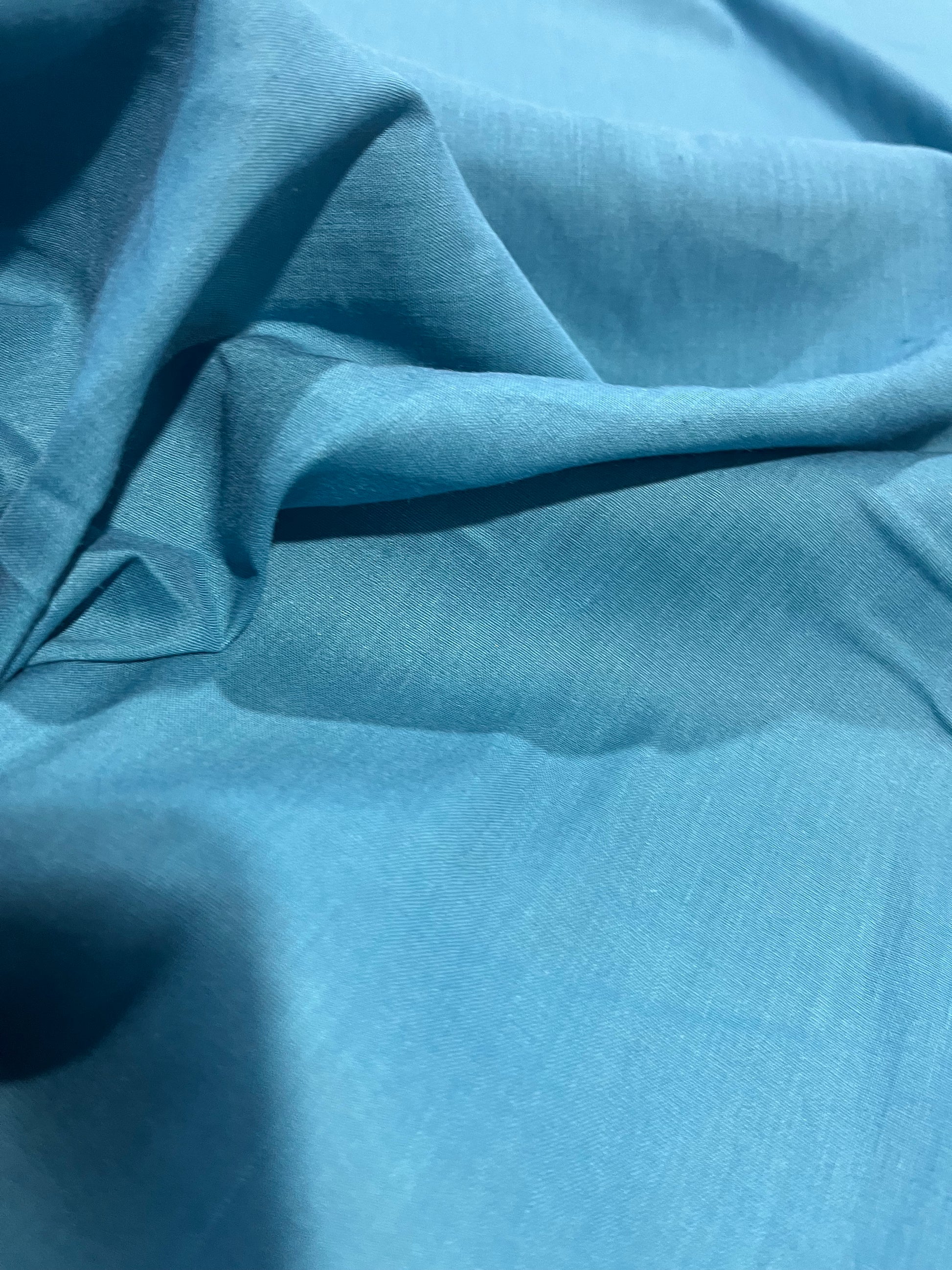 SHAKIRA LINEN VISCOSE ELASTHANE LIGHT PETROL – Wasted Fabrics