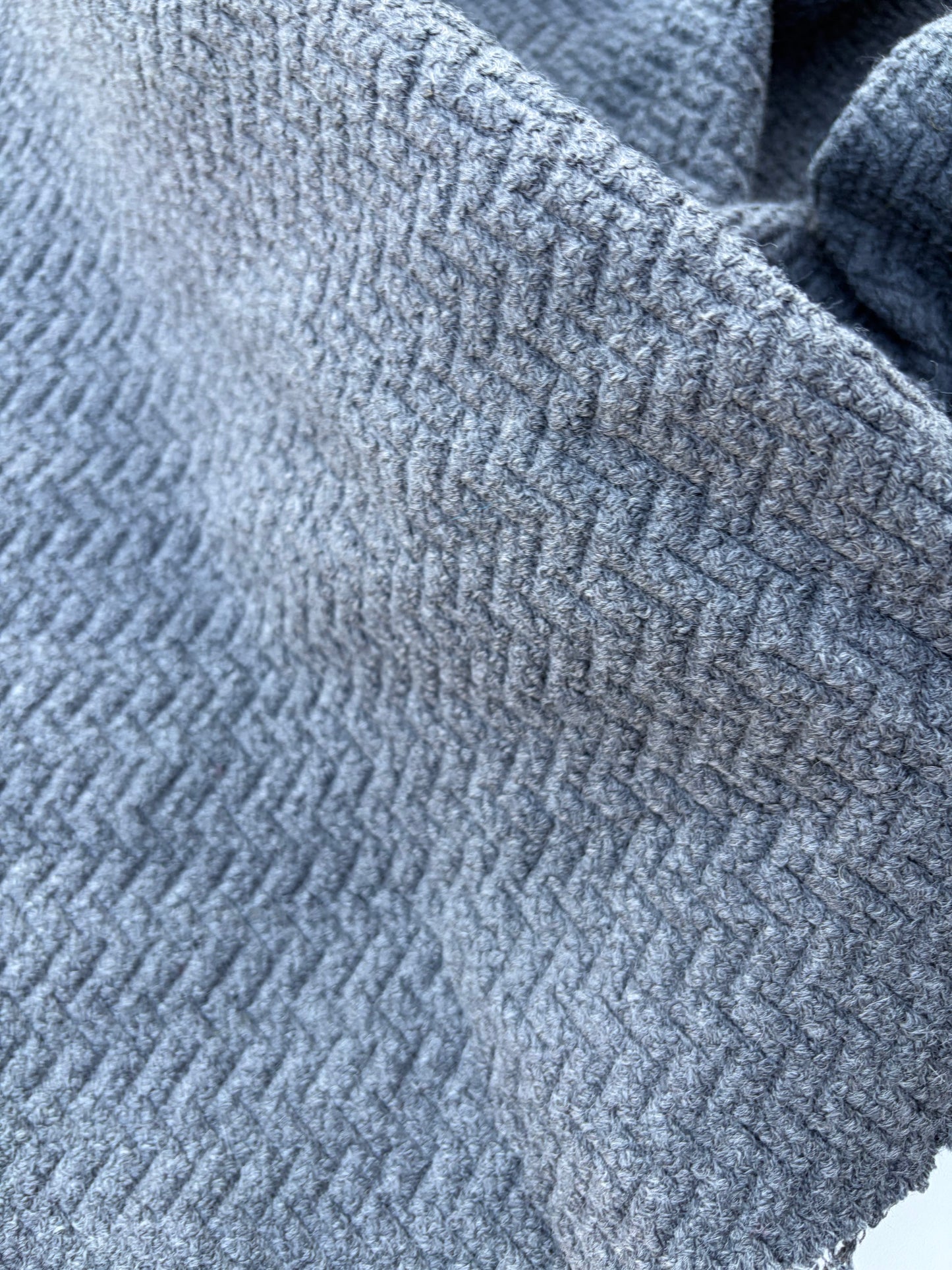 LAUREN 001 grey stretch fantasy coat fabric