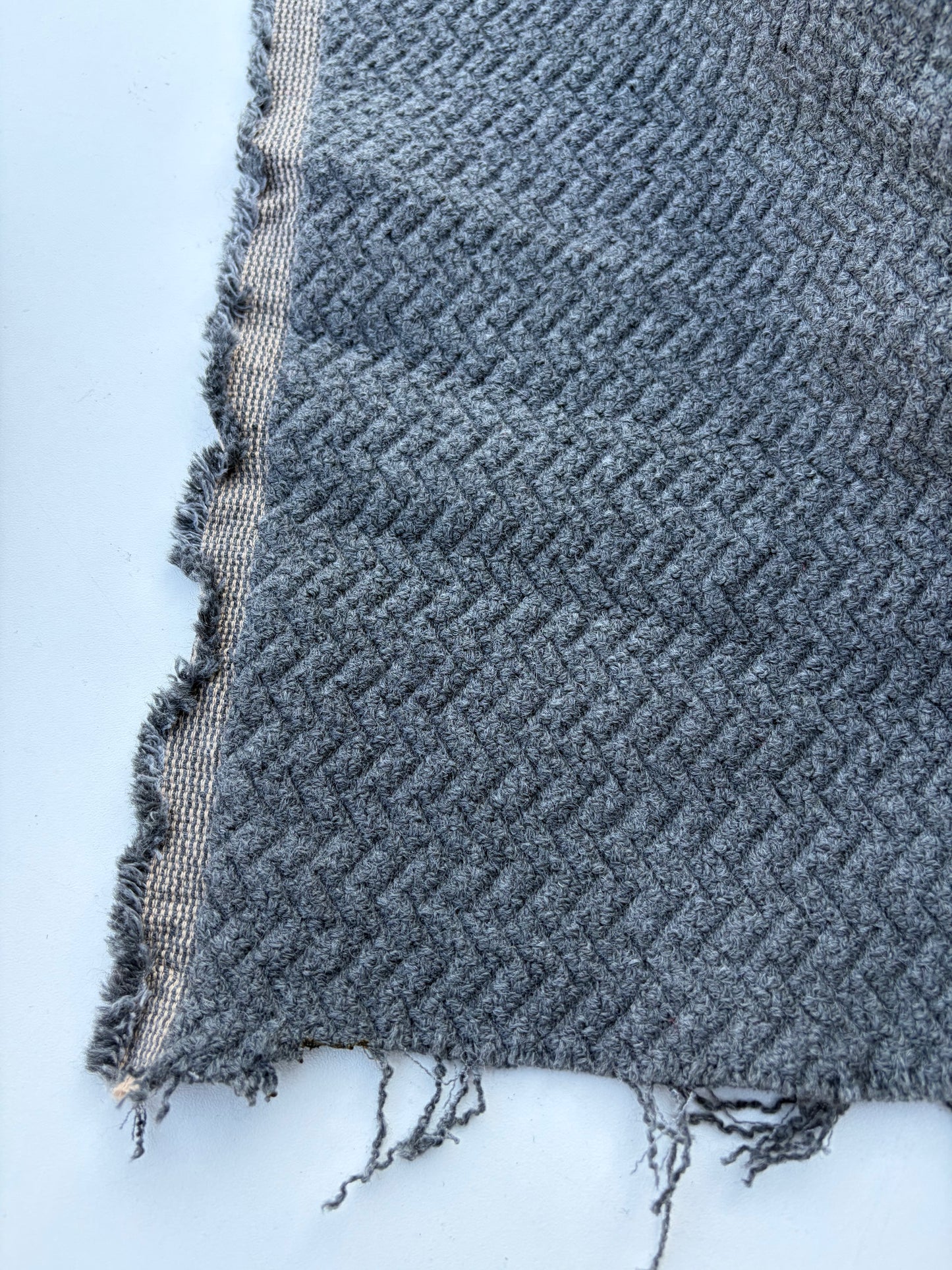 LAUREN 001 grey stretch fantasy coat fabric