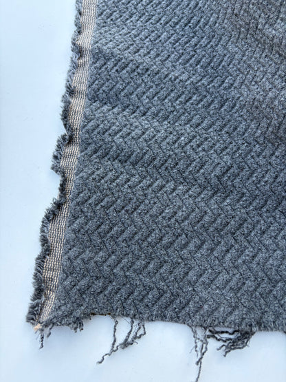 LAUREN 001 grey stretch fantasy coat fabric