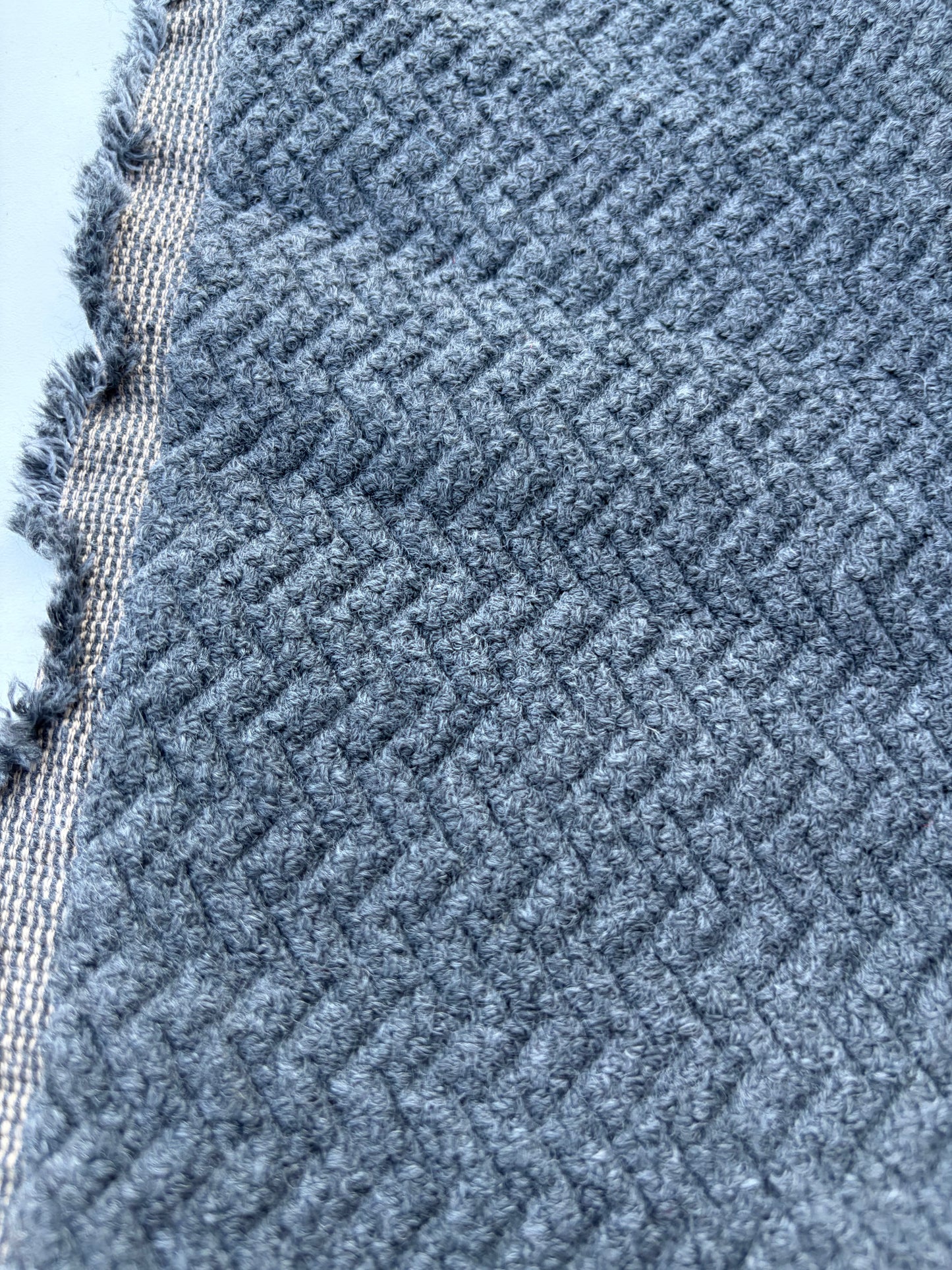LAUREN 001 grey stretch fantasy coat fabric