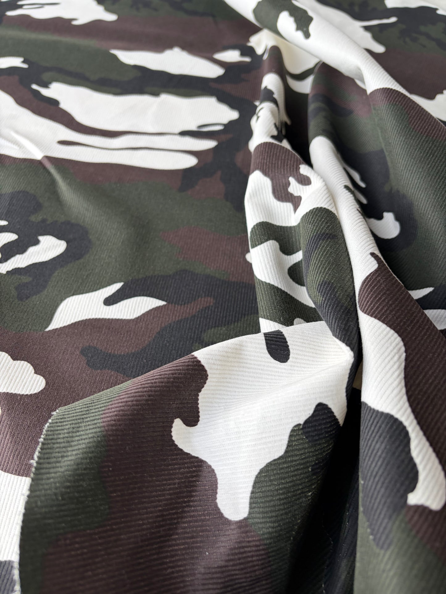 PC ERICA 001 heavy cotton cord camouflage print