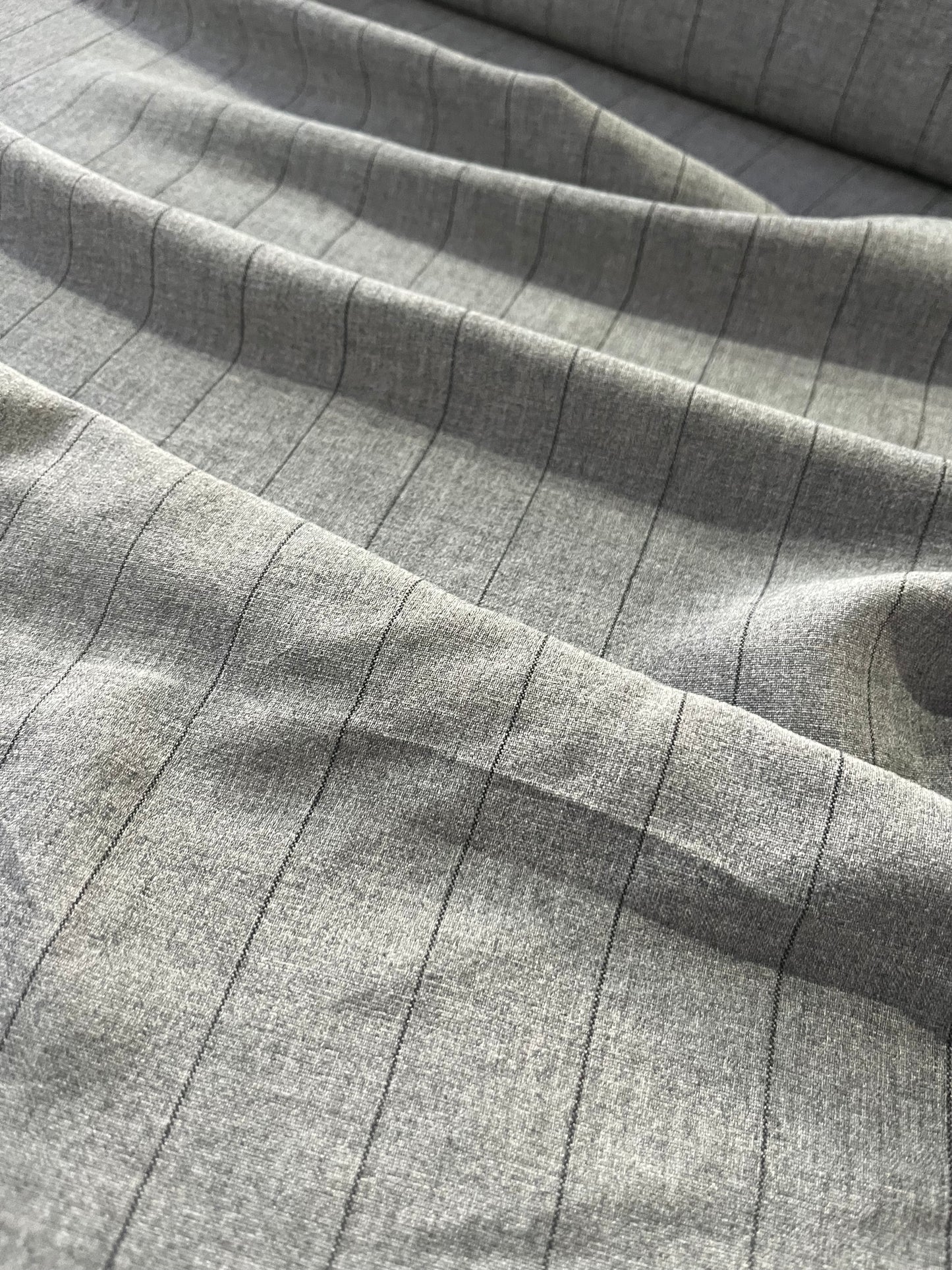 STEF 004 linen/cotton striped suiting fabric